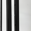 Heavy Duty 6-Way Waterfall Arm Clothing Rail – Adjustable Black Retail Display Stand  with Castors & Brakes
