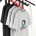 Heavy Duty 6-Way Waterfall Arm Clothing Rail – Adjustable Black Retail Display Stand  with Castors & Brakes