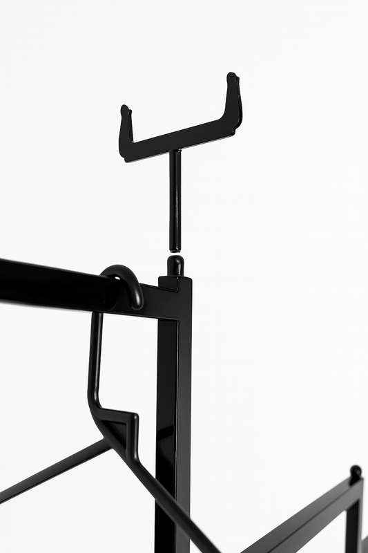 Black Display Price Ticket Card Holder Clothes Rail -Screw in Type