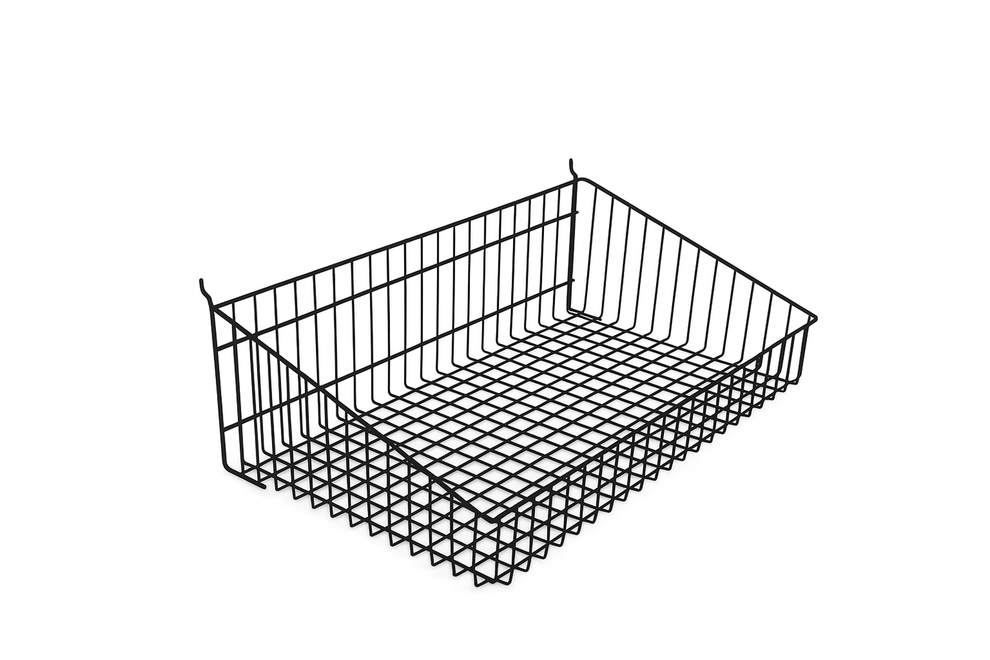Black 5-Tier Single-Sided Wire Basket Display Stand – 65cm