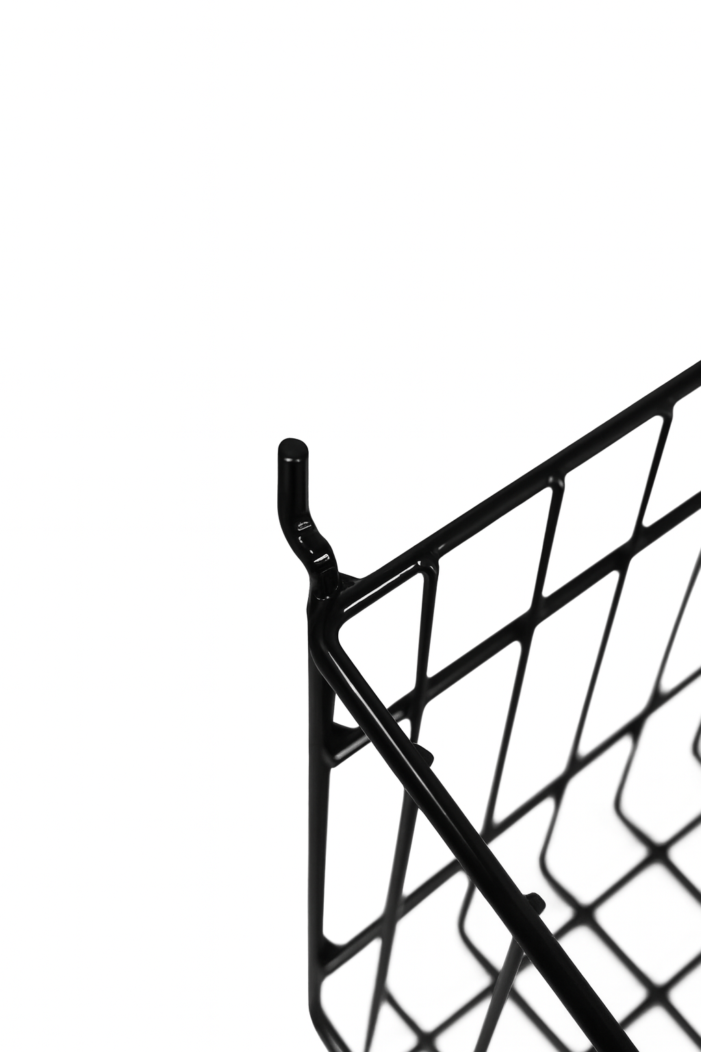 Black 5-Tier Single-Sided Wire Basket Display Stand – 65cm