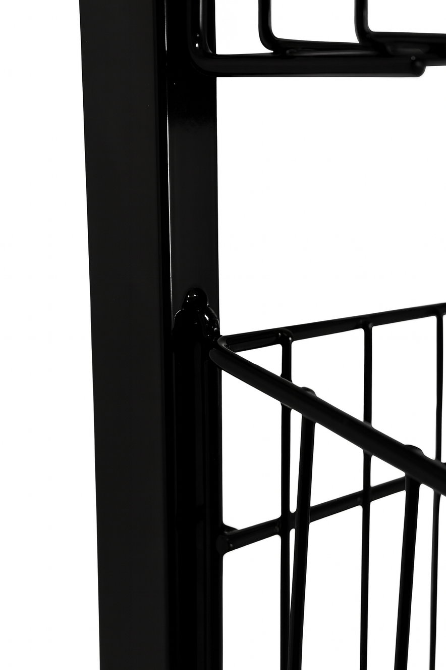 Black 5-Tier Single-Sided Wire Basket Display Stand – 65cm