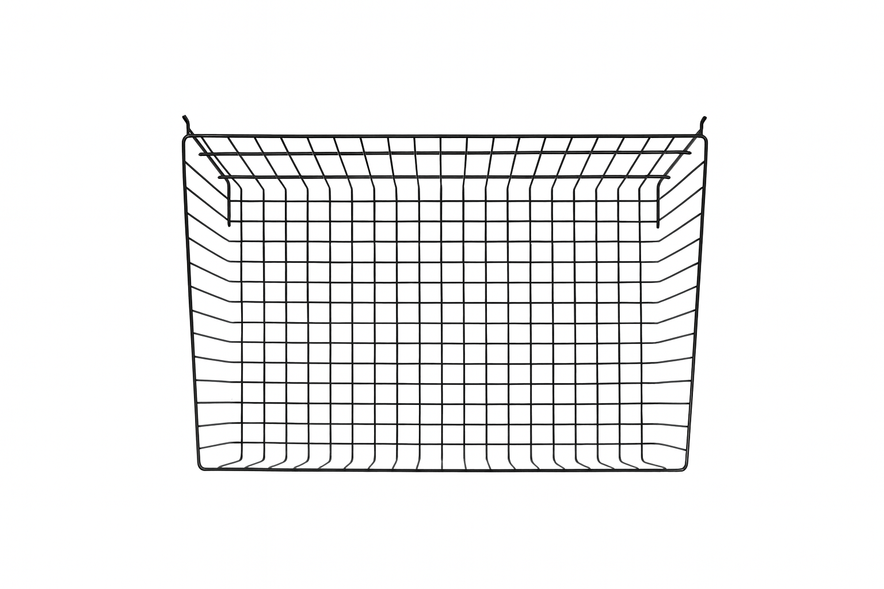 Black 5-Tier Single-Sided Wire Basket Display Stand – 65cm