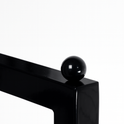 Heavy Duty 6-Way Step Arm Clothing Rail – Adjustable Black Retail Display Stand  with Castors & Brakes