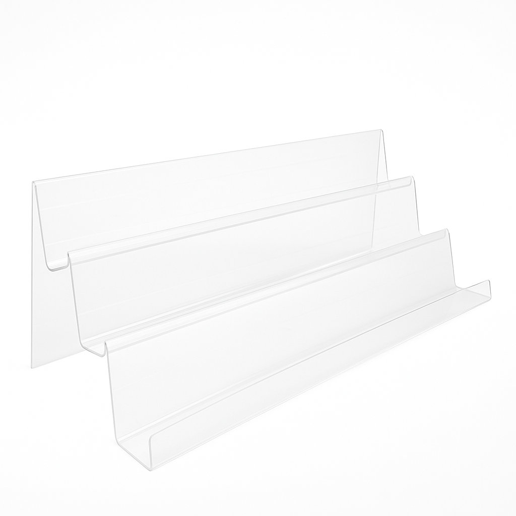 Large 3 tier acrylic with lip