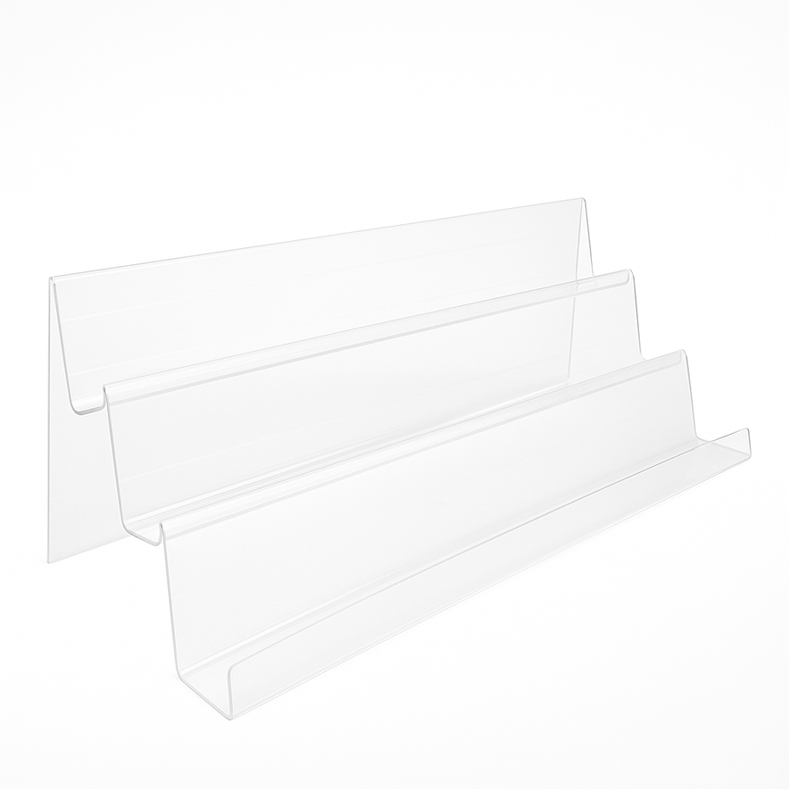 Large 3 tier acrylic with lip
