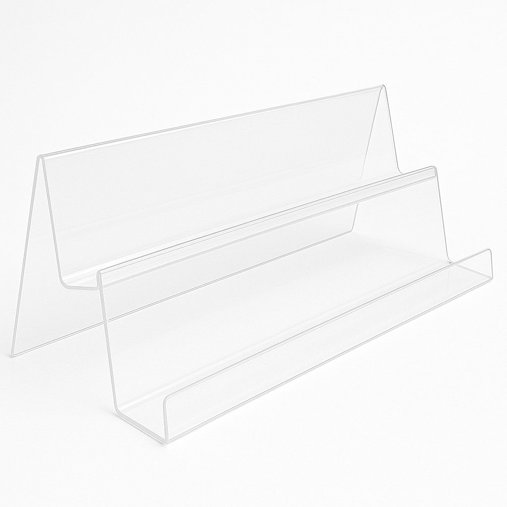 Large 2 tier acrylic with lip