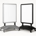 A2 Waterbase Portrait Pavement Sign – Metal Snap Frame A-Board for Posters