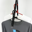 Heavy Duty 4-Way Waterfall Arm Clothing Rail – Adjustable Black Retail Display Stand  with Castors & Brakes