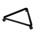 4ft Black Three-Way Grid Mesh Stand