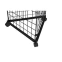 4ft Black Three-Way Grid Mesh Stand With Euro Hooks Included 75x