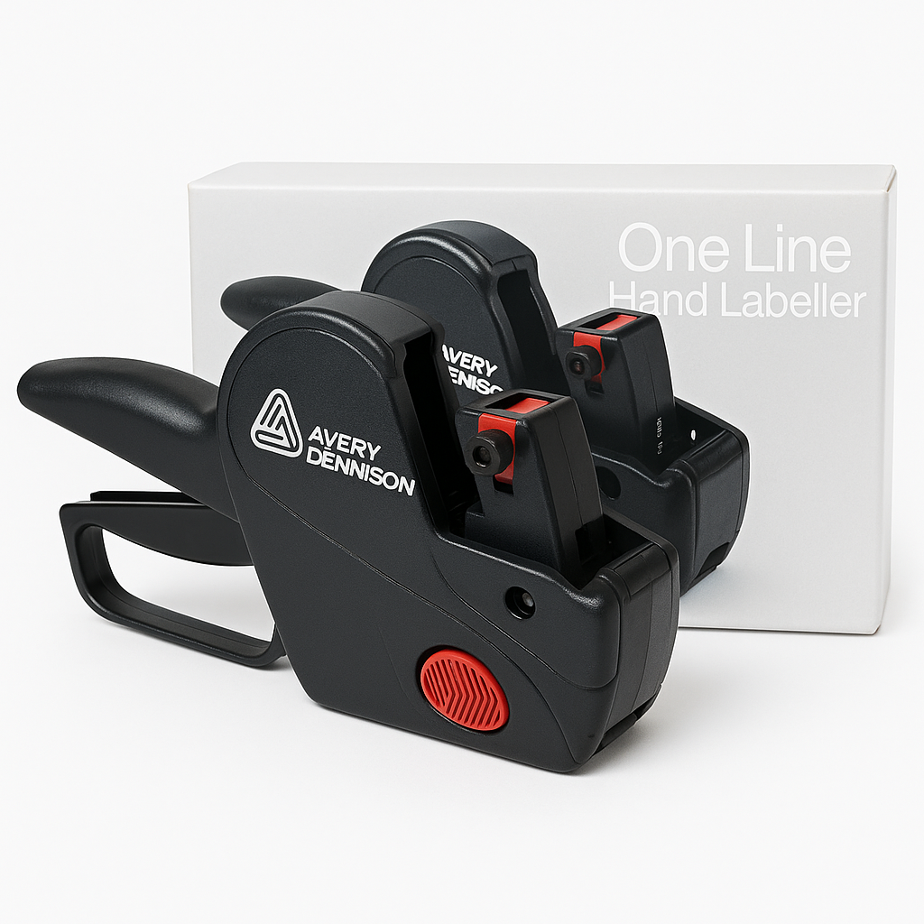 Avery Dennison One Line Hand Labeller- 8-Digit, 26×12 mm (CT4) Labels – Black