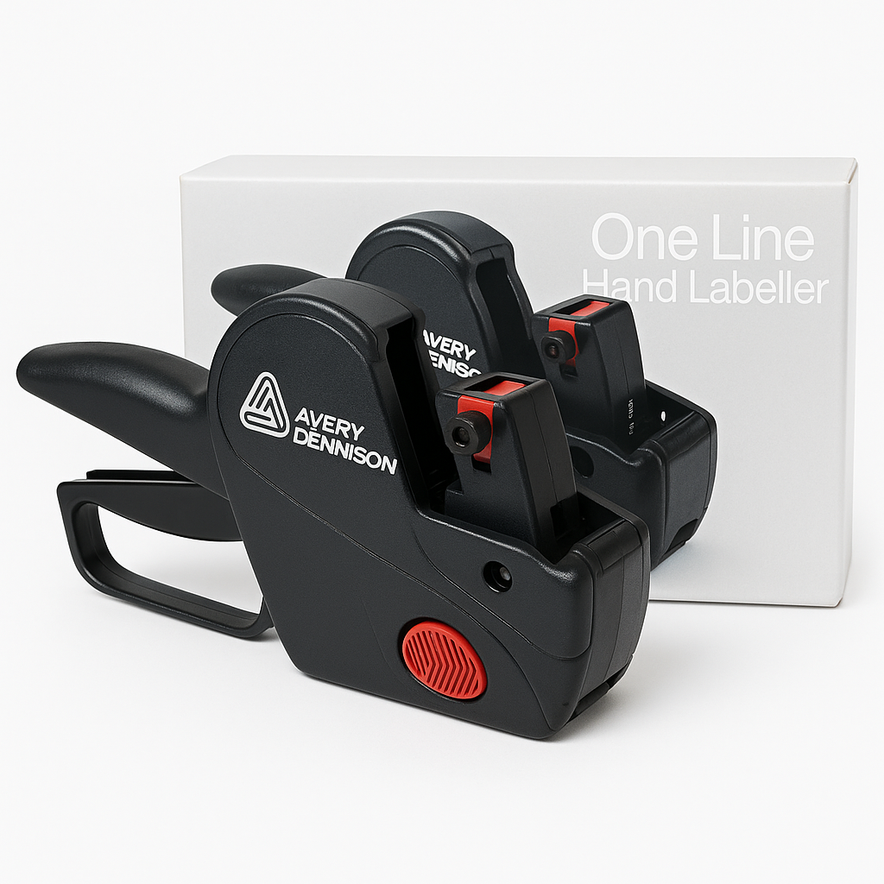 Avery Dennison One Line Hand Labeller- 8-Digit, 26×12 mm (CT4) Labels – Black