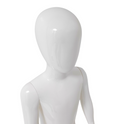 Childs Plastic Egg Head Display Mannequin – Glossy White-116cm