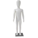 Childs Plastic Egg Head Display Mannequin – Glossy White-116cm