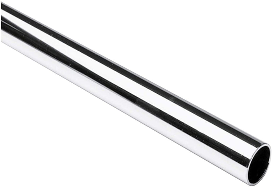 4ft Chrome Pole Diameter New Clothes Garment Rail Walk In Wardrobe Chrome Tubing Hanging Rail System