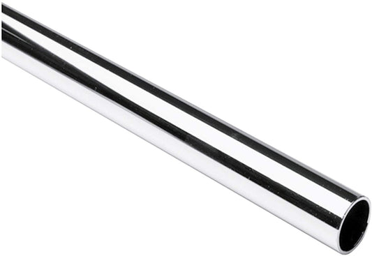 2ft Chrome Pole Diameter New Clothes Garment Rail Walk In Wardrobe Chrome Tubing Hanging Rail System