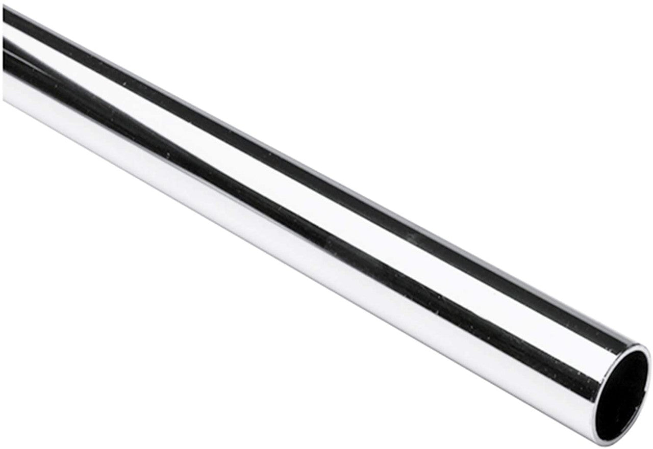6ft Chrome Pole Diameter New Clothes Garment Rail Walk In Wardrobe Chrome Tubing Hanging Rail System
