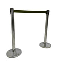 Chrome Retractable Queue Barrier System: Efficient Crowd Control & Queue Management