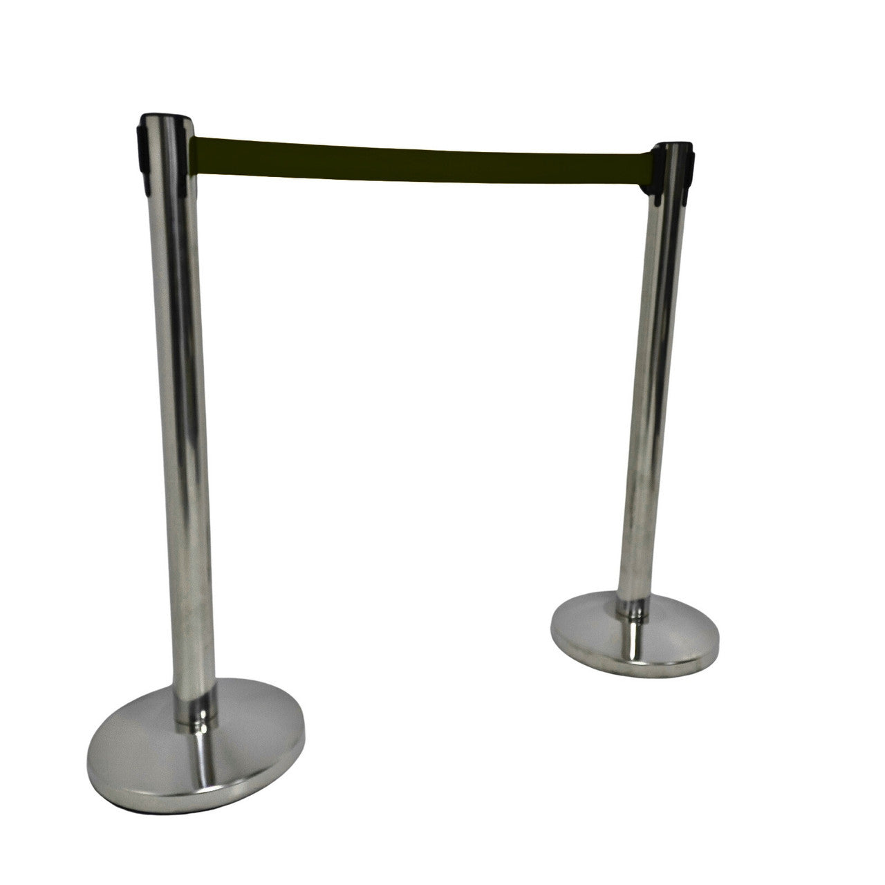 Chrome Retractable Queue Barrier System: Efficient Crowd Control & Queue Management