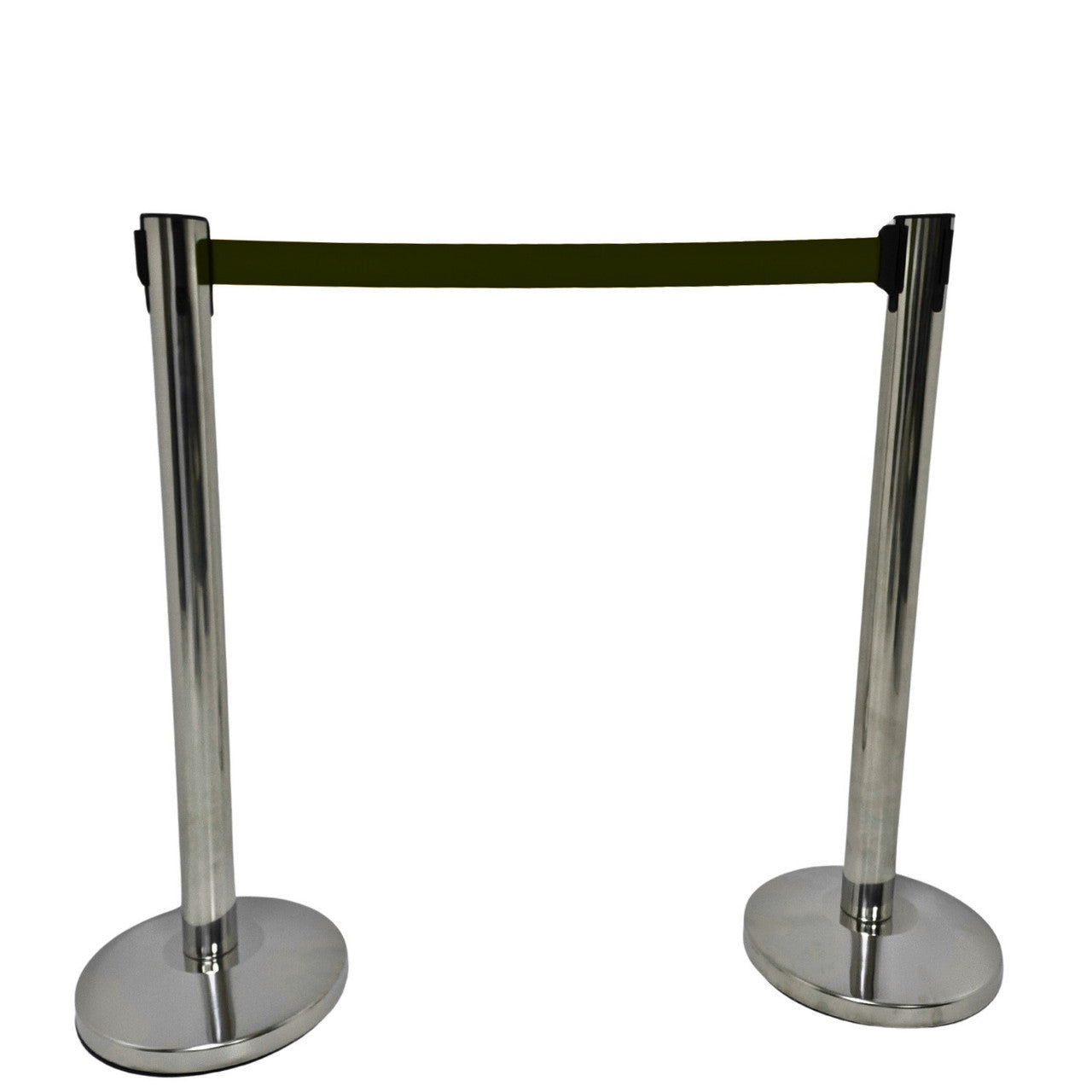 Chrome Retractable Queue Barrier System: Efficient Crowd Control & Queue Management