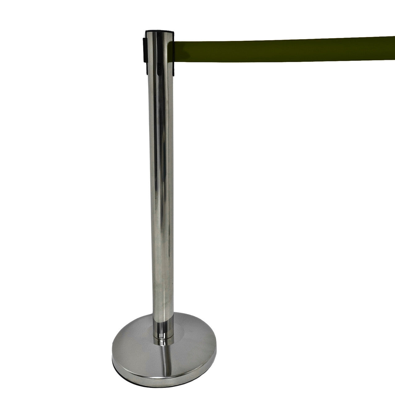 Chrome Retractable Queue Barrier System: Efficient Crowd Control & Queue Management