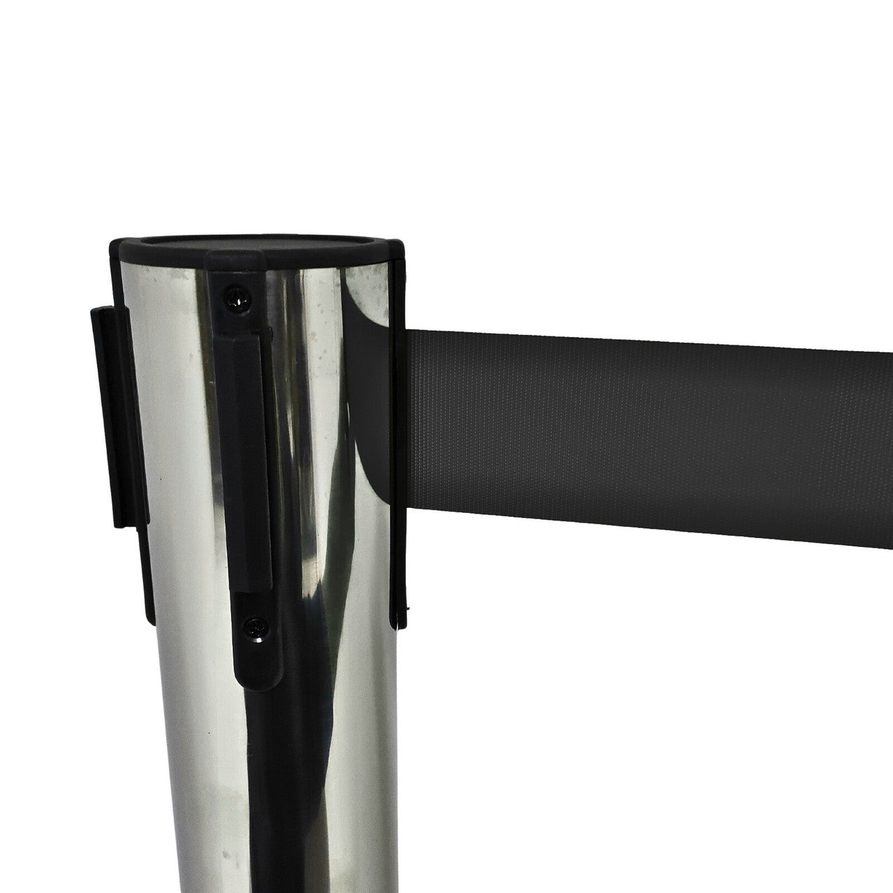 Chrome Retractable Queue Barrier System: Efficient Crowd Control & Queue Management
