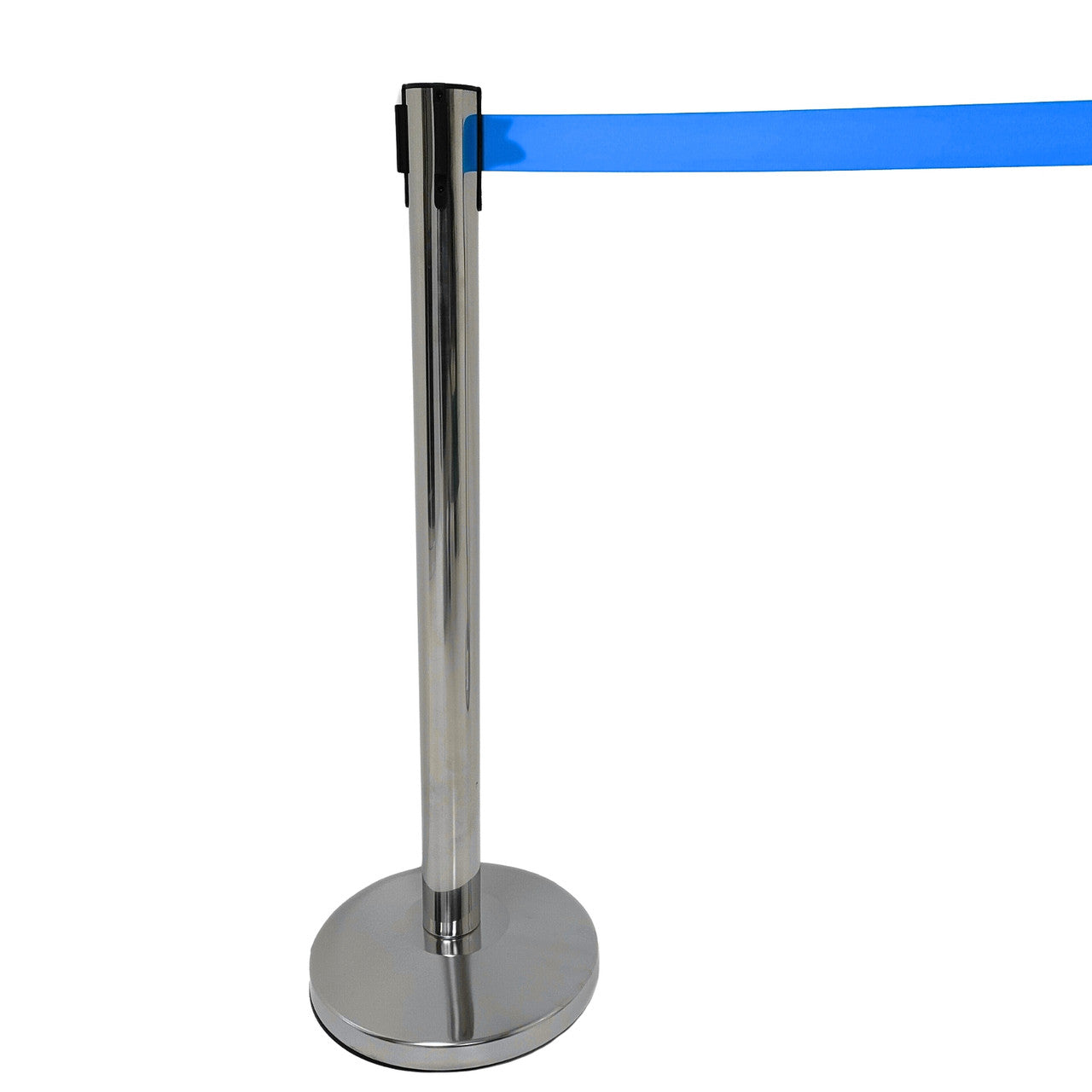 Chrome Retractable Queue Barrier System: Efficient Crowd Control & Queue Management