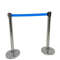 Chrome Retractable Queue Barrier System: Efficient Crowd Control & Queue Management