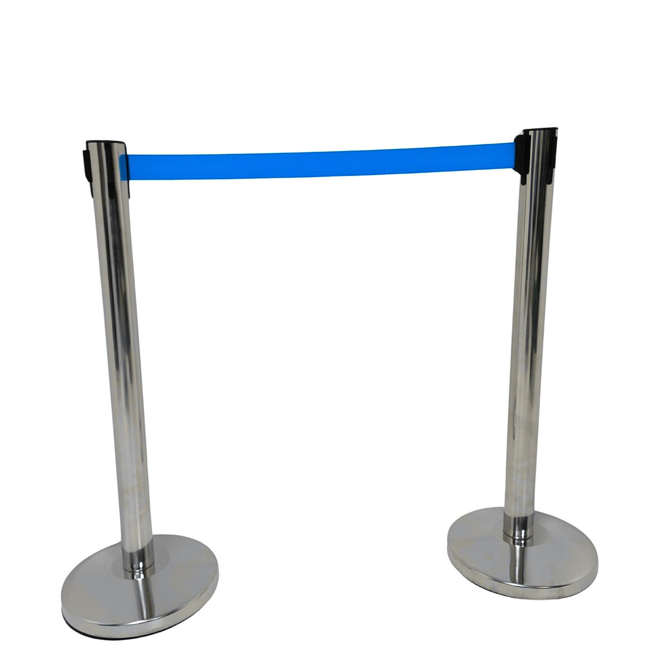Chrome Retractable Queue Barrier System: Efficient Crowd Control & Queue Management