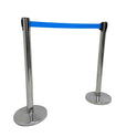 Chrome Retractable Queue Barrier System: Efficient Crowd Control & Queue Management