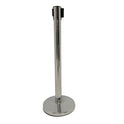 Chrome Retractable Queue Barrier System: Efficient Crowd Control & Queue Management