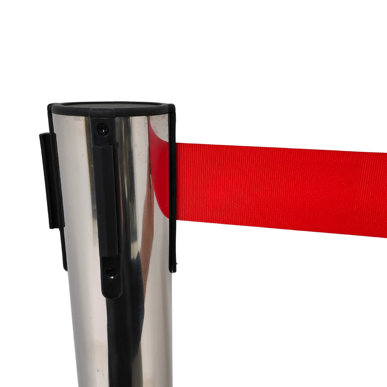 Chrome Retractable Queue Barrier System: Efficient Crowd Control & Queue Management