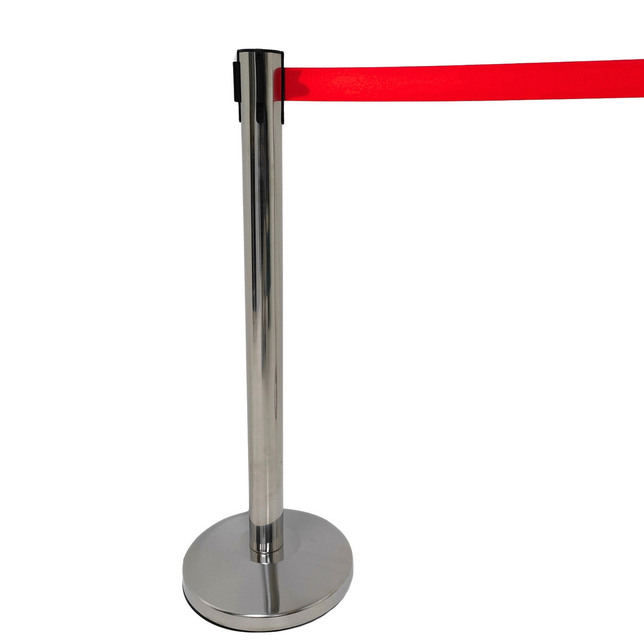 Chrome Retractable Queue Barrier System: Efficient Crowd Control & Queue Management
