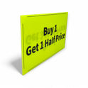Black & Green Correx Market Promotion Card Sign Board Double-Sided & Waterproof