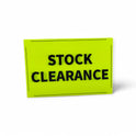Black & Green Correx Market Promotion Card Sign Board Double-Sided & Waterproof