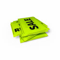 Black & Green Correx Market Promotion Card Sign Board Double-Sided & Waterproof