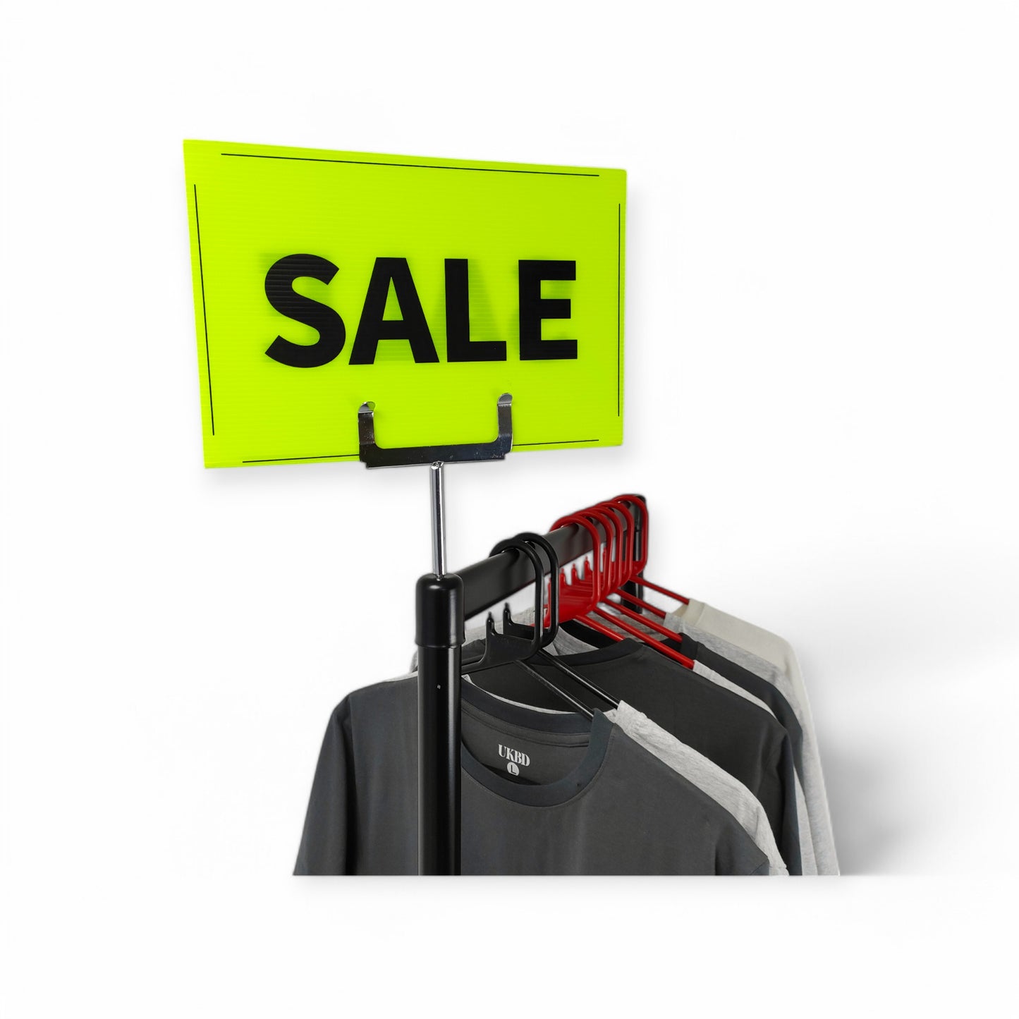 Black & Green Correx Market Promotion Card Sign Board Double-Sided & Waterproof