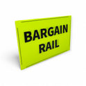 Black & Green Correx Market Promotion Card Sign Board Double-Sided & Waterproof