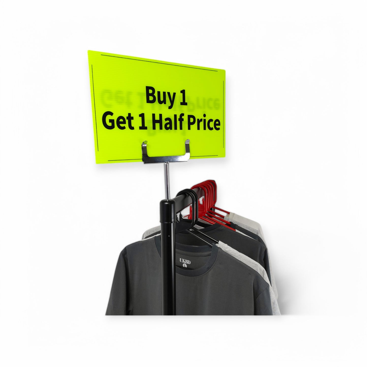 Black & Green Correx Market Promotion Card Sign Board Double-Sided & Waterproof