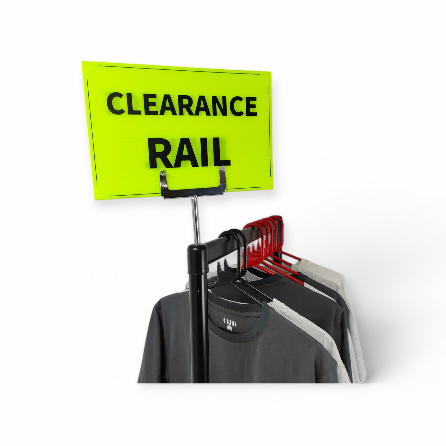 Black & Green Correx Market Promotion Card Sign Board Double-Sided & Waterproof
