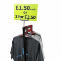 Black & Green Correx Market Price Card Sign Board Double-Sided & Waterproof