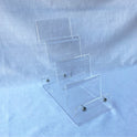 4-Tier Clear Strong Acrylic Purse Retail Fashion Display Stand Compact Shop Organizer