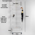 White Umbrella Stand Metal Floor Rack Display for Retail Stores keychain Stand