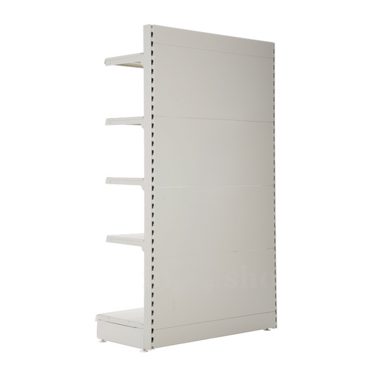 Jura White End Promotion Unit Retail Gondola Shelving - H180cm X W100cm