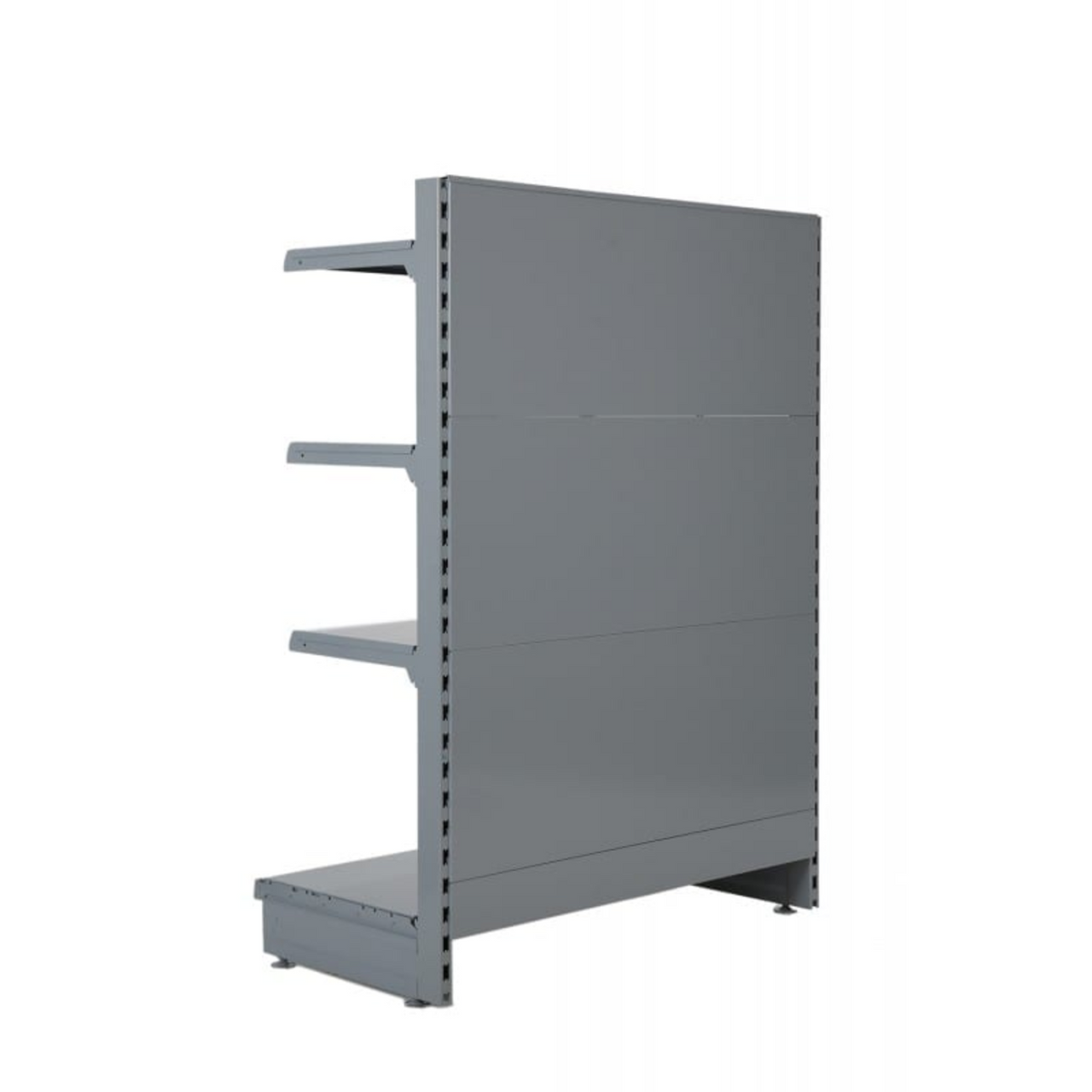 Silver End Promotion Unit Retail Gondola Shelving - H260cm X 125cm