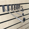 100x Slatwall Hooks Accessory Single Prong Shop Display