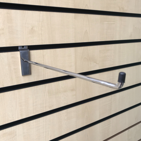 100x Slatwall Hooks Accessory Single Prong Shop Display