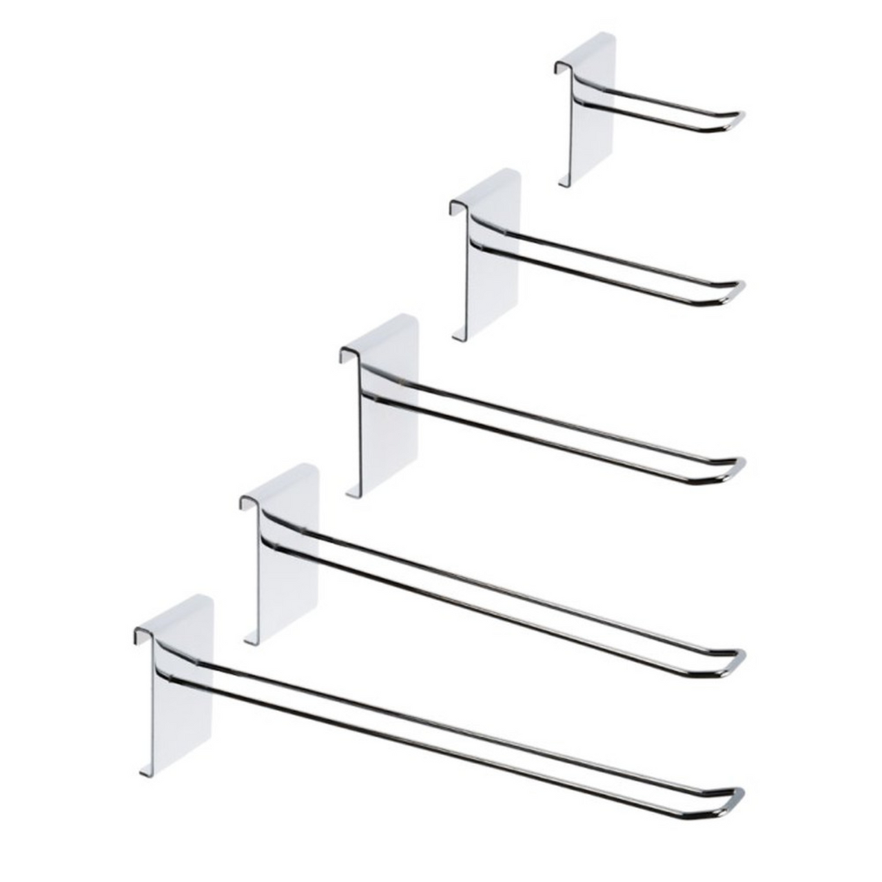 25x Grid mesh Euro Hooks Single Prong Shop Display