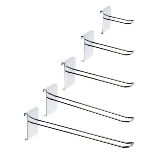 25x Grid mesh Euro Hooks Single Prong Shop Display